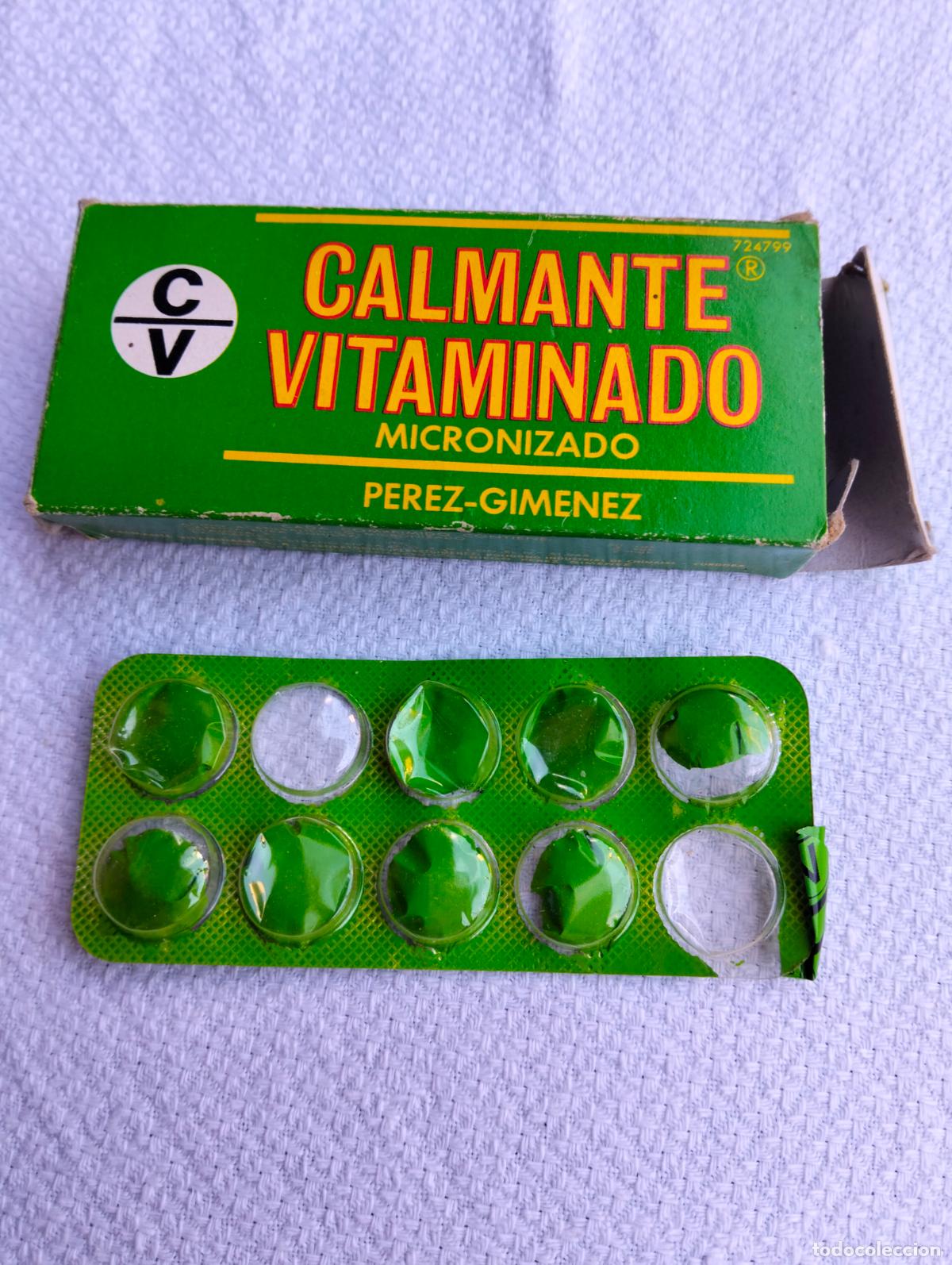 Barajas de cartas: Caja de medicamento antiguo calmante vitaminado micronizado perez gimenez pastillas tabletas