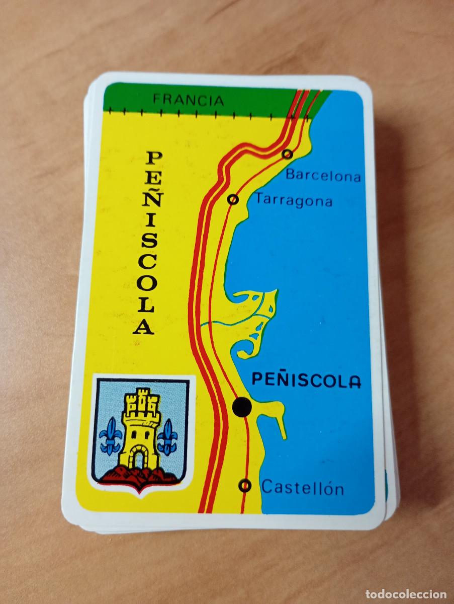 Barajas de cartas: Antigua baraja cartas de Pe&ntilde;iscola con imagenes. Como nueva