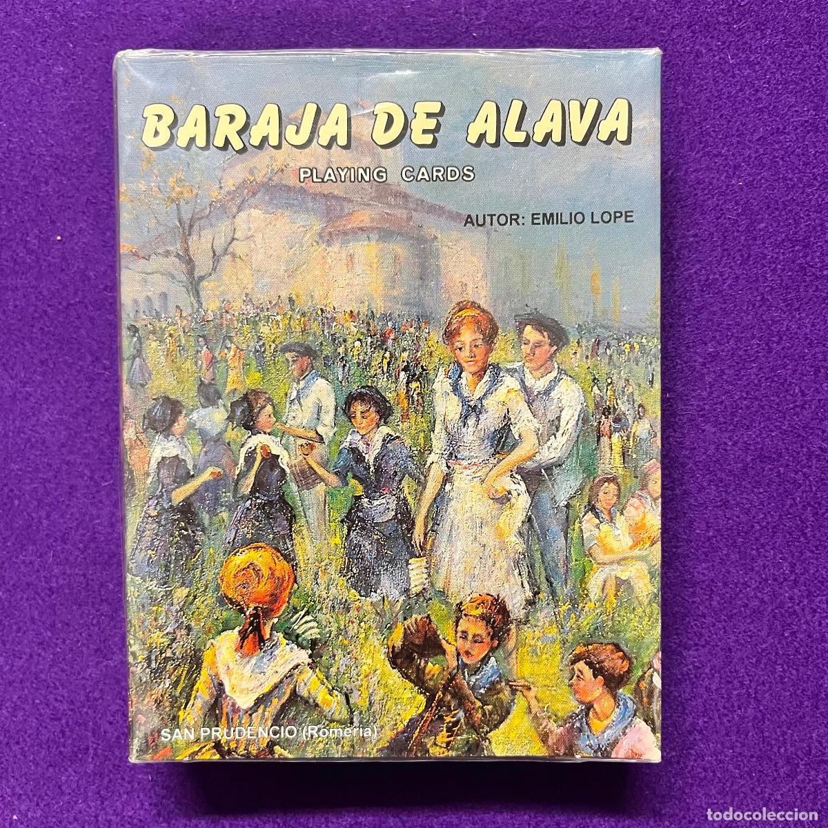 Barajas de cartas: BARAJA DE ALAVA. 1994. 52+3 CARTAS. COMPLETA SIN USAR. ILUSTRADA POR E.LOPEZ.