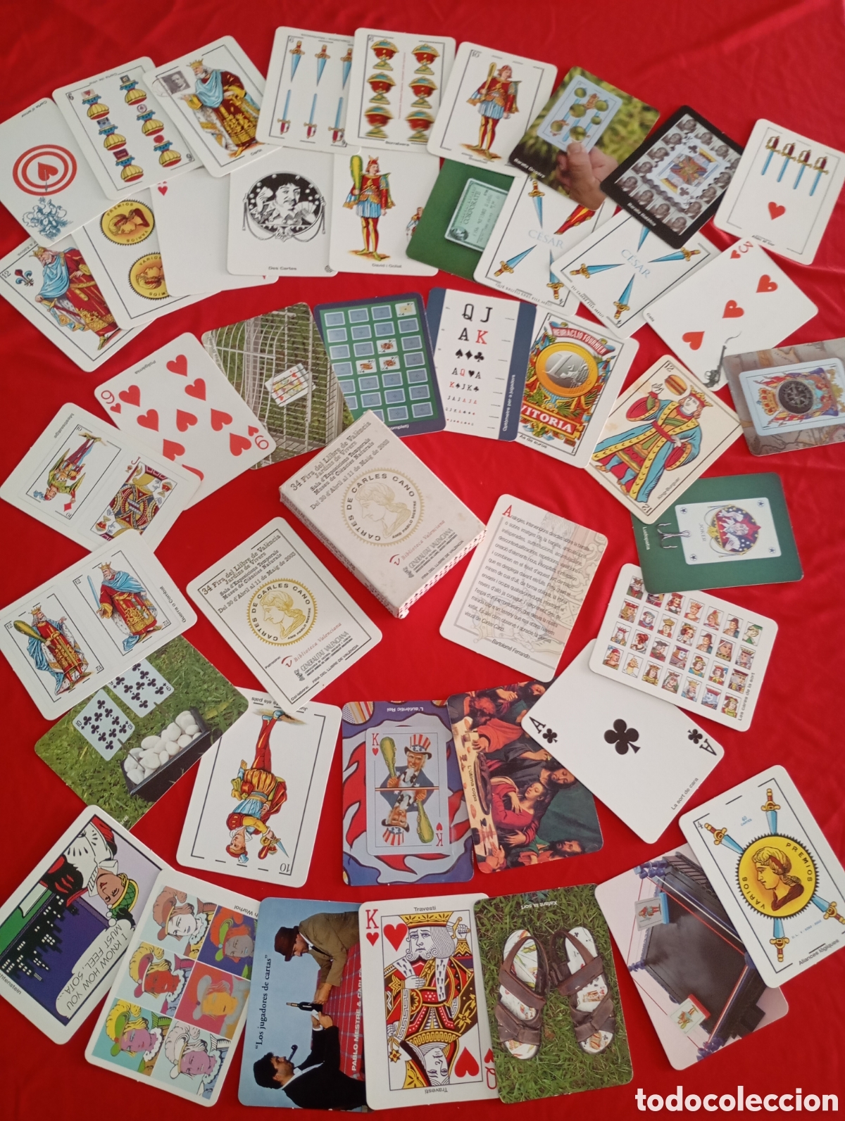 Barajas de cartas: Baraja Cartas Carles Cano amb Pablo Mestre 34 Fira del Llibre de Val&egrave;ncia 2003 Sin uso Naipes Raros