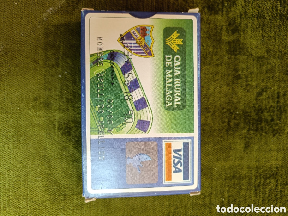 Barajas de cartas: Baraja de cartas espa&ntilde;ola del M&aacute;laga CF editada por Maestros Naiperos en colaboraci&oacute;n con Caja Rural