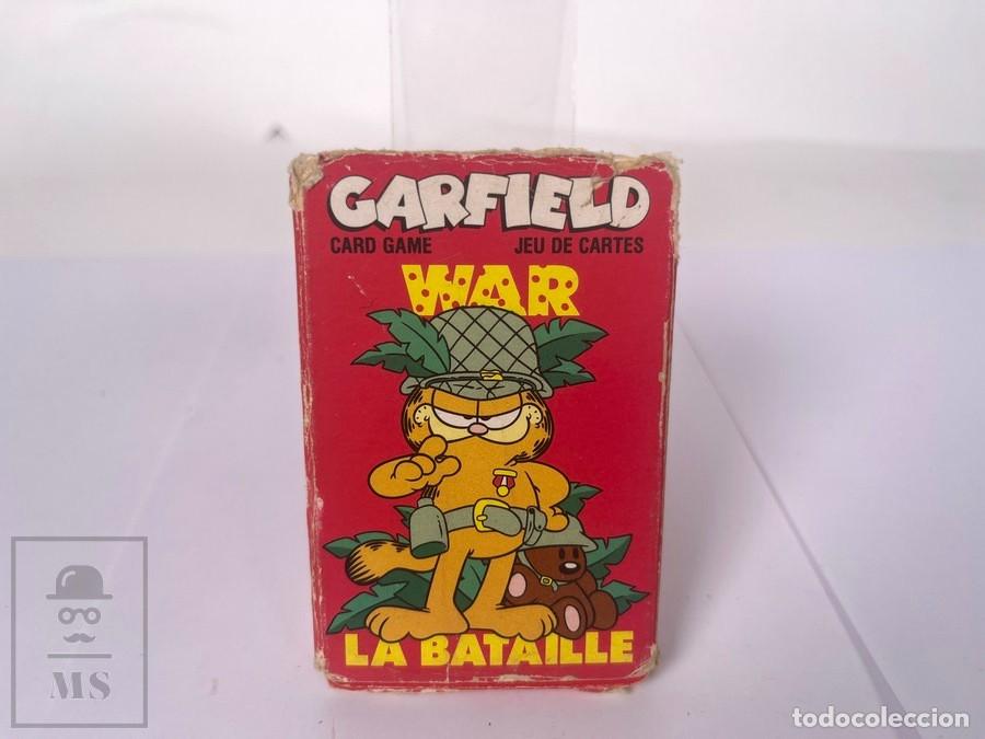 Barajas de cartas: Baraja de Cartas en Franc&eacute;s - Garfield / War La Bataille - Bicycle Games - Completa - A&ntilde;o 1978