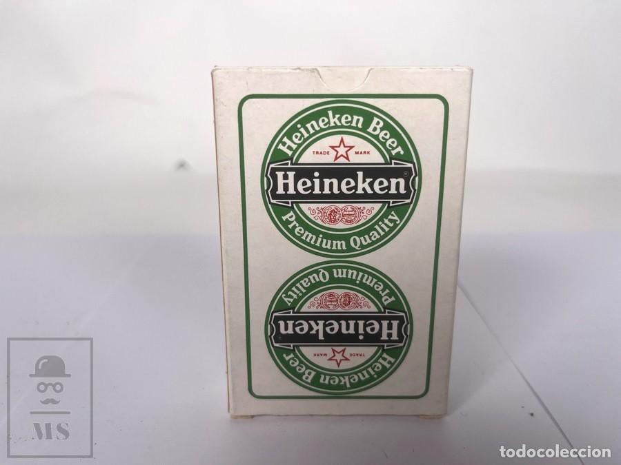 Barajas de cartas: Baraja de Cartas P&oacute;ker Publicitaria - Cerveza Heineken - Canasta Bridge - Completa