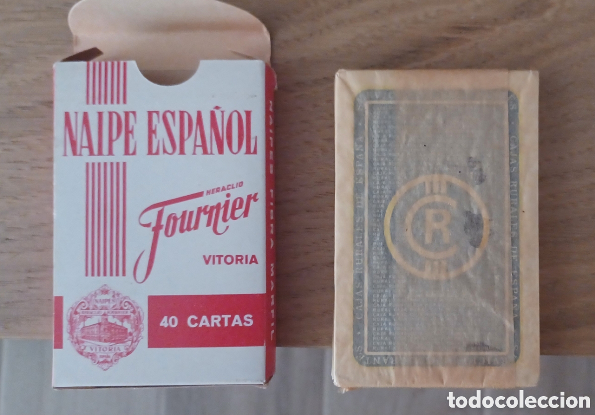 Barajas de cartas: BARAJA DE NAIPE/CARTA ESPA&Ntilde;OLA FOURNIER CAJA RURALES DE ESPA&Ntilde;A SERVICIO DE EMIGRANTES