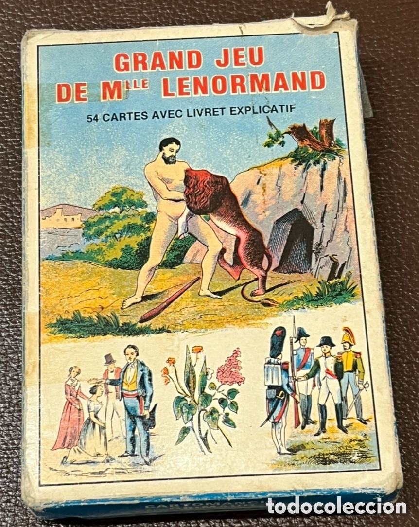 Barajas de cartas: Baraja. Grand Jeu de Mamoiselle Lenormand. Grimaud. Made in France. 1977.