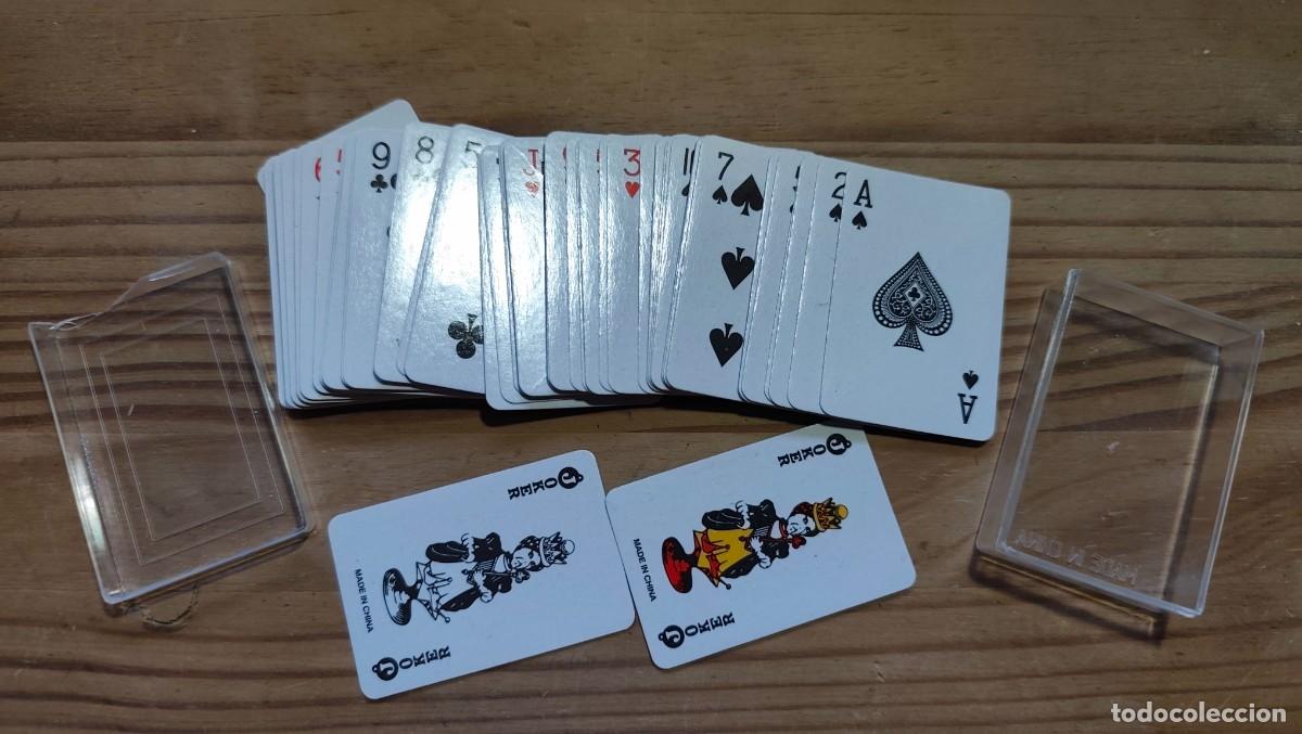 Barajas de cartas: MINI BARAJA DE POKER - COMPLETA - CON SU ESTUCHE - FOTOS ADICIONALES