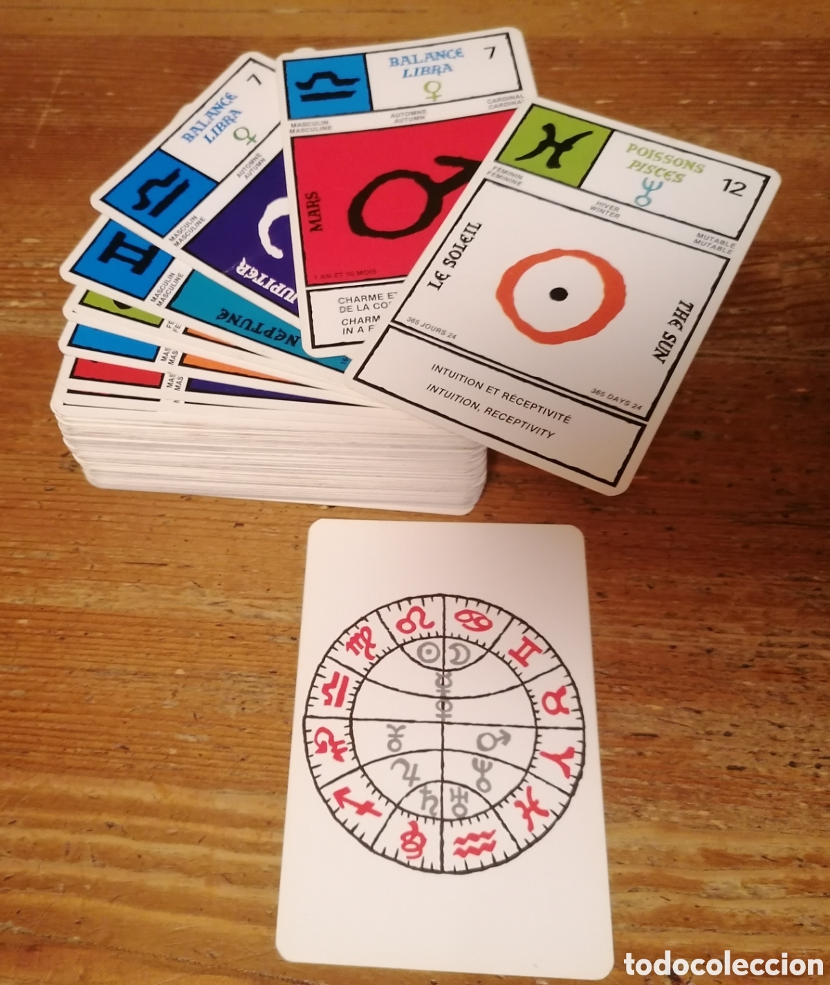 Barajas de cartas: Or&aacute;culo Astrol&oacute;gico ASTROGAME de Brigitte Badel - Grimaud - 1986