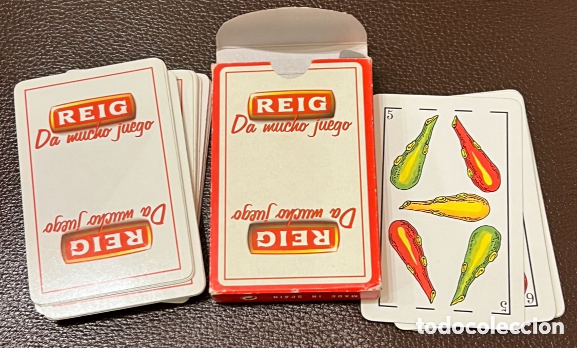 Barajas de cartas: Baraja Espa&ntilde;ola. Publicidad REIG. Da mucho juego. Fournier.