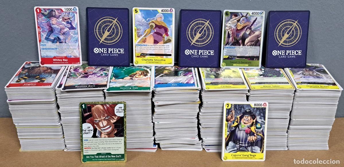 Barajas de cartas: Lote de m&aacute;s de 1700 cartas One Piece Card Game, cromo cartas