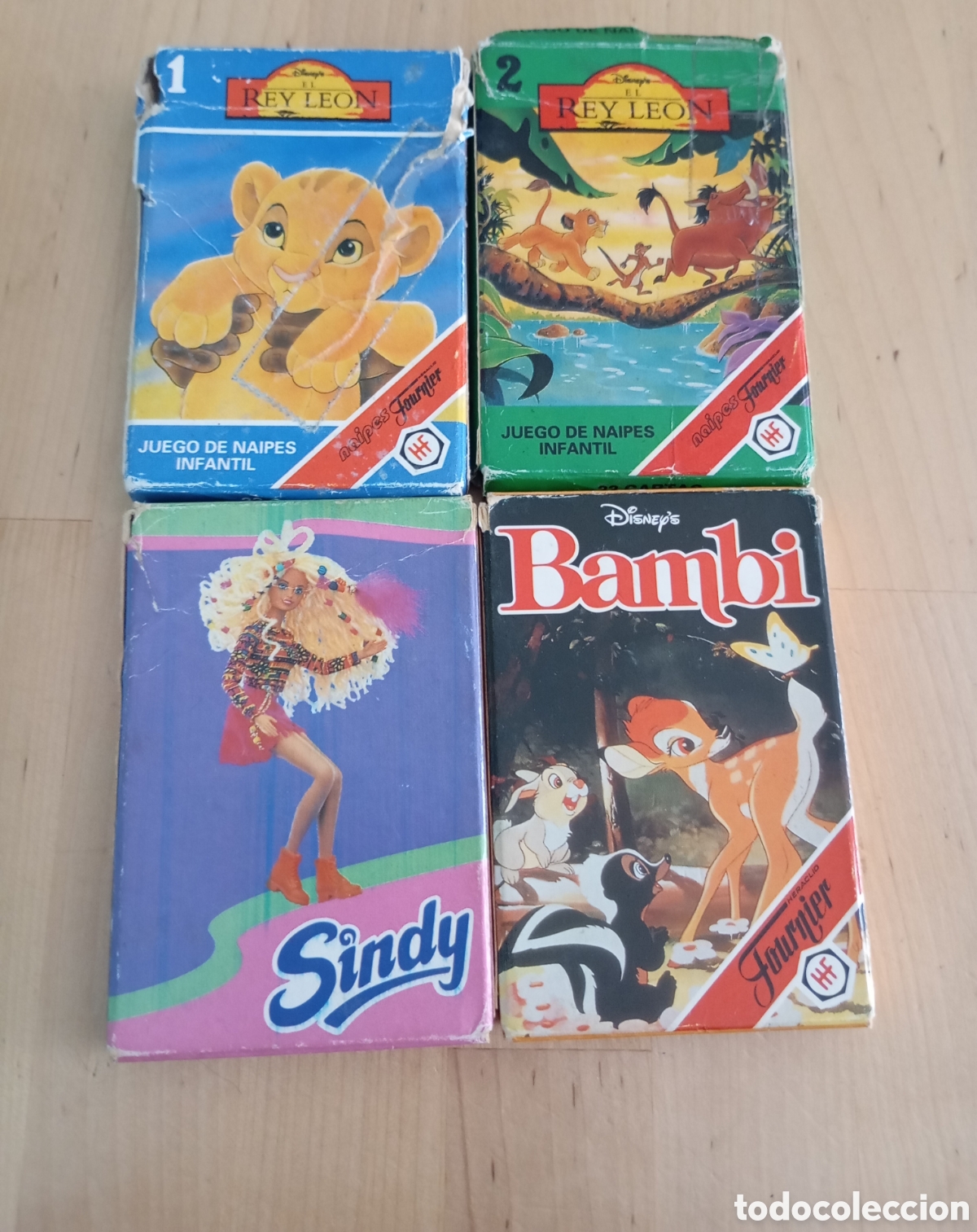 Barajas de cartas: Barajas Fournier Mu&ntilde;eca Sindy El Rey Le&oacute;n Bambi # naipes Heraclio Hasbro Disney