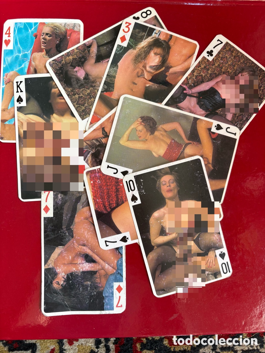 Barajas de cartas: Lote de cartas er&oacute;ticas retro / vintage