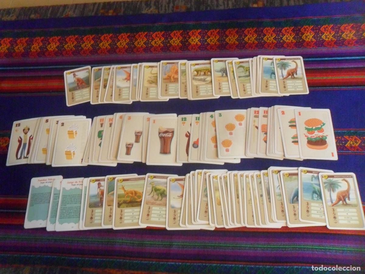 Barajas de cartas: BARAJA COMPLETA 32 CARTAS 4 INSTRUCCIONES DINOSAURIOS RIK & ROK CLUB, BURGER KING 40 REGALO 28 REPES