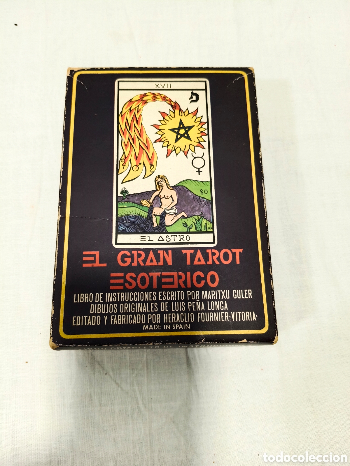 Barajas de cartas: EL GRAN TAROT ESOTERICO. COMPLETO CON LIBRO INSTRUCCIONES. HERACLIO FOURNIER. ABRIL 1976