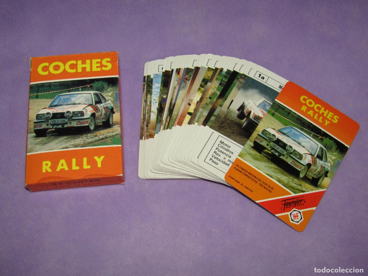 Barajas de cartas: Antigua Baraja Infantil COCHES RALLY de H. FOURNIER del A&ntilde;o 1984