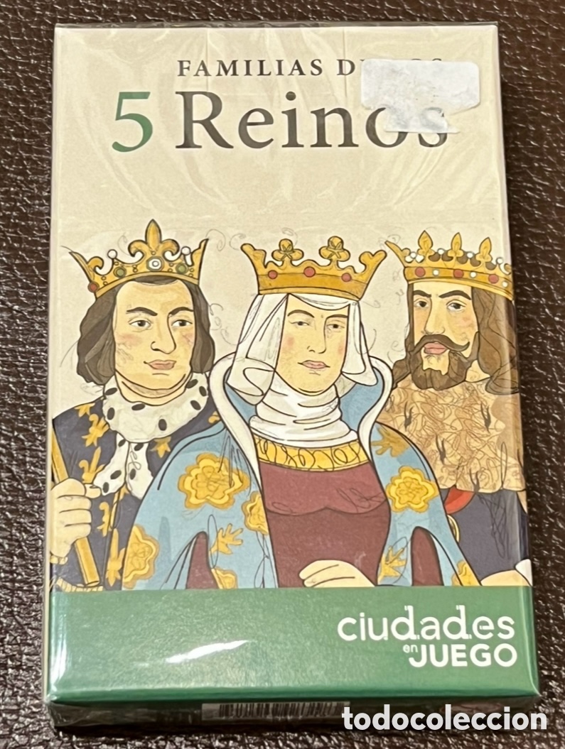 Barajas de cartas: Baraja. Juego de 7 Familias. FAMILIAS DE LOS 5 REINOS. Ciudades en juego. 2022.