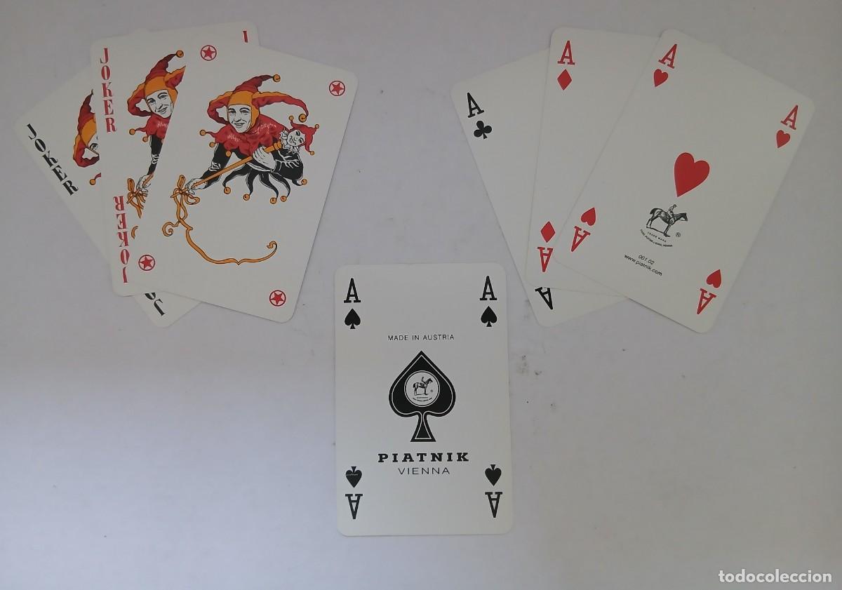 Barajas de cartas: (4) BONITA BARAJA DE POKER FOURNIER, NUEVA