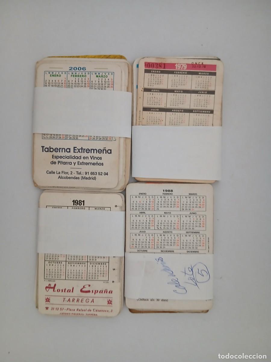 Barajas de cartas: (4) LOTE DE 49 CALENDARIOS DEL 79 AL 88