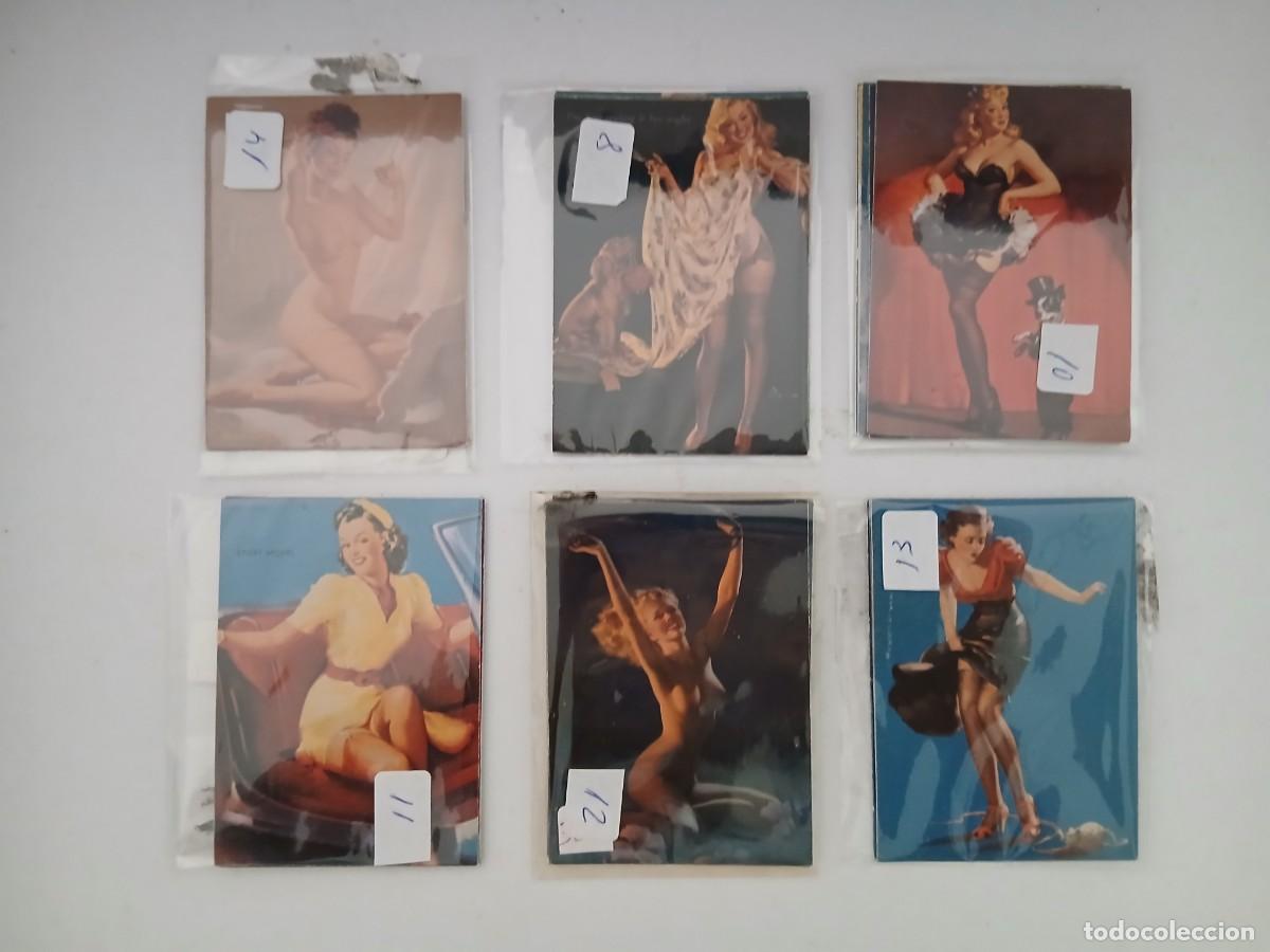 Barajas de cartas: (4) LOTE DE 6 LOTES CON 29 FOTOS DE CHICAS SEXIS