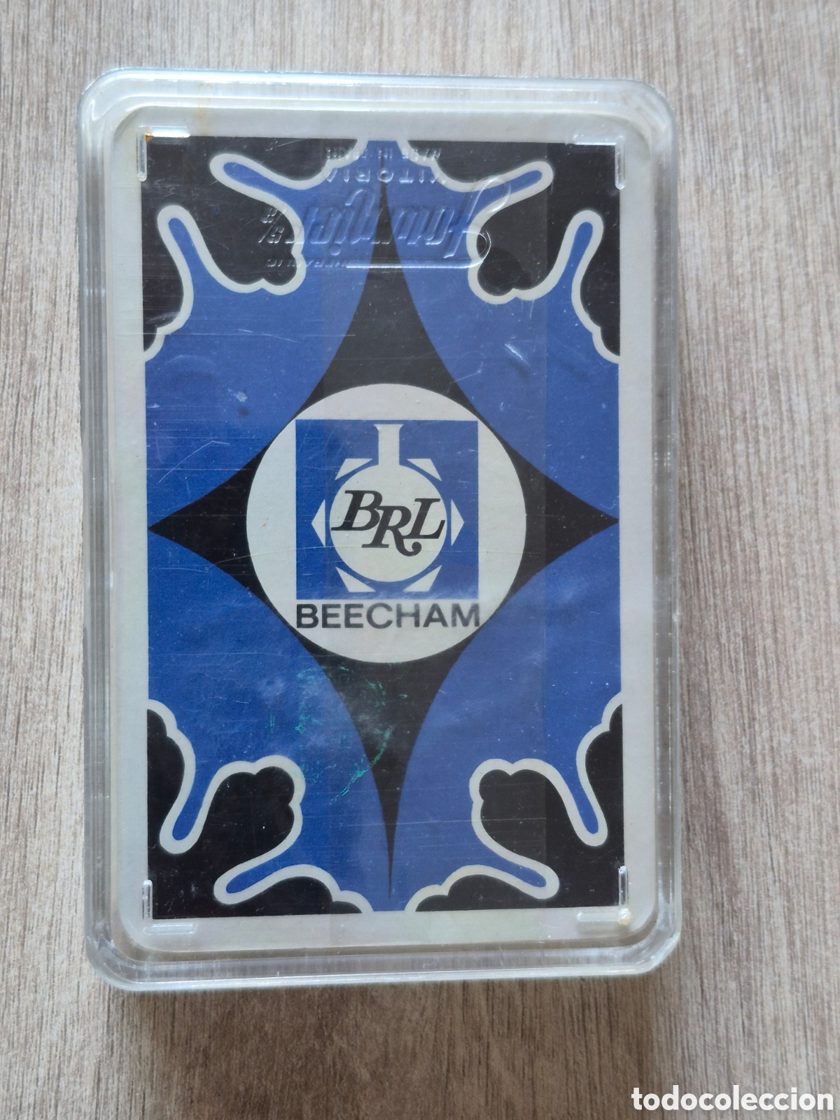 Barajas de cartas: ESCASA Baraja Naipes Fournier Laboratorio BEECHAM Britapen - PRECINTADA -a&ntilde;o 1970 - Muy BONITA