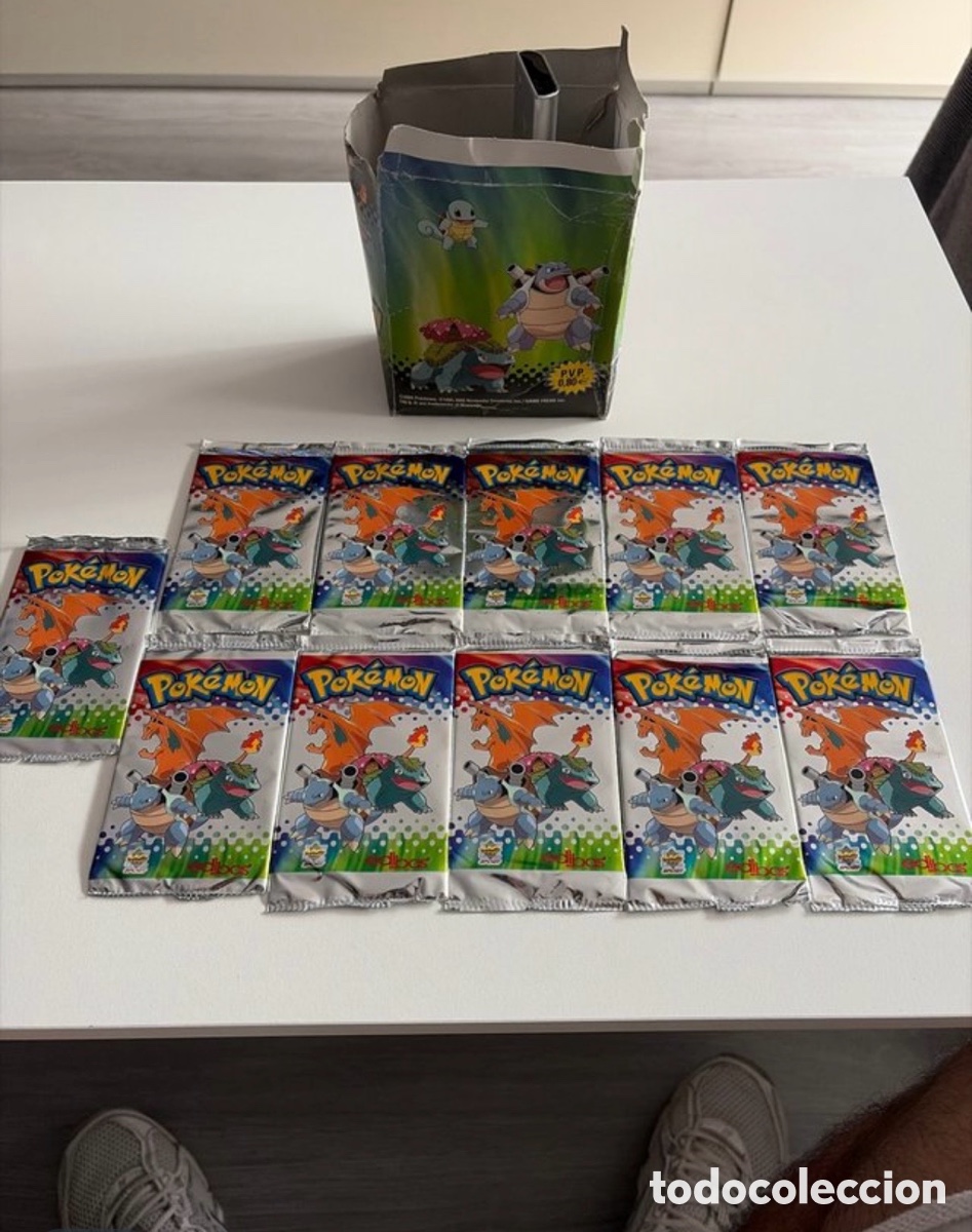 Barajas de cartas: 11 sobres Lamincards pokemon sellados del 2005