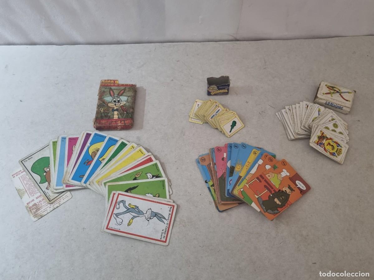 Barajas de cartas: Lote de 4 barajas fournier