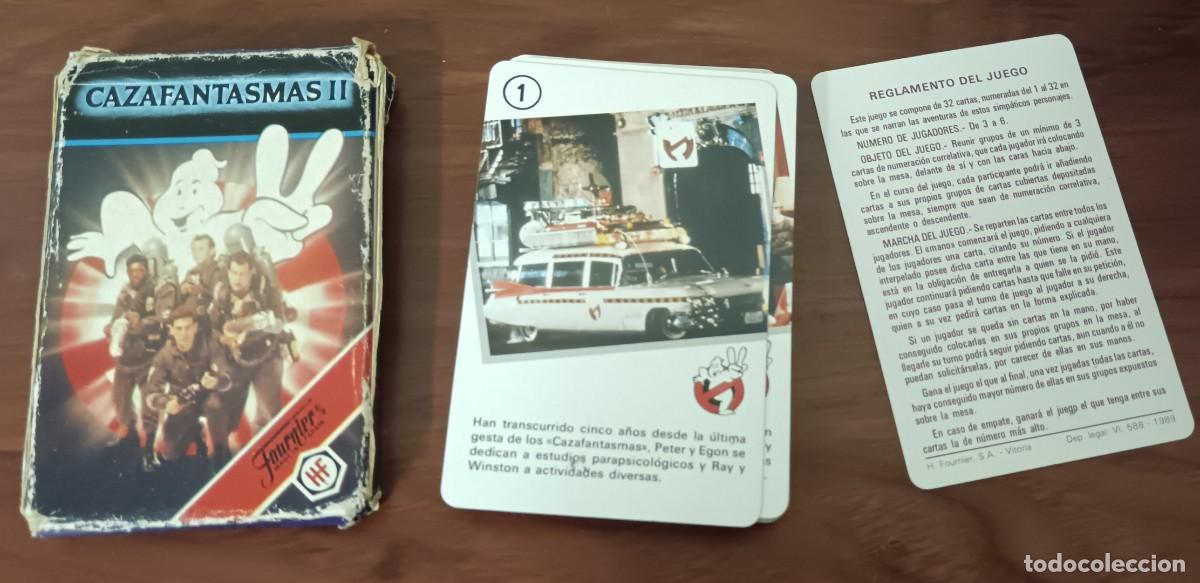 Barajas de cartas: BARAJA COMPLETA CAZAFANTASMAS II H. FOURNIER A&Ntilde;O 1989 CON REGLAMENTO