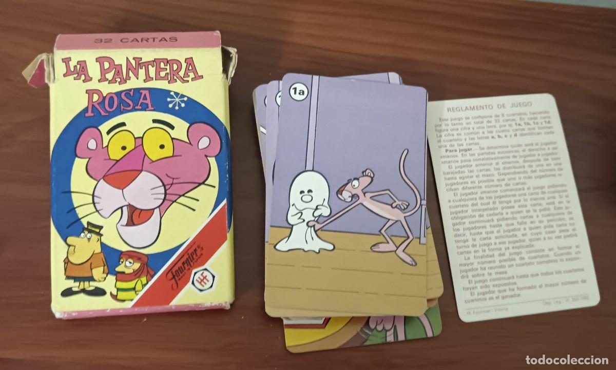 Barajas de cartas: BARAJA COMPLETA LA PANTERA ROSA H. FOURNIER A&Ntilde;O 1983 CON REGLAMENTO