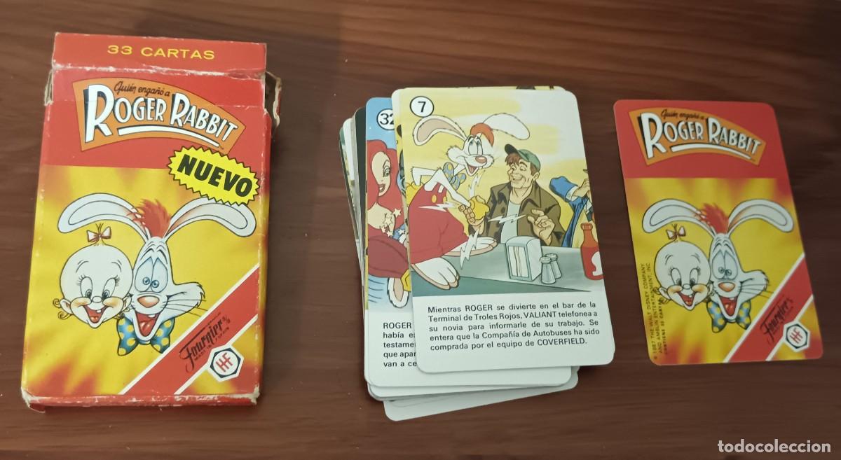 Barajas de cartas: BARAJA COMPLETA ROGER RABBIT H. FOURNIER A&Ntilde;O 1988 CON REGLAMENTO