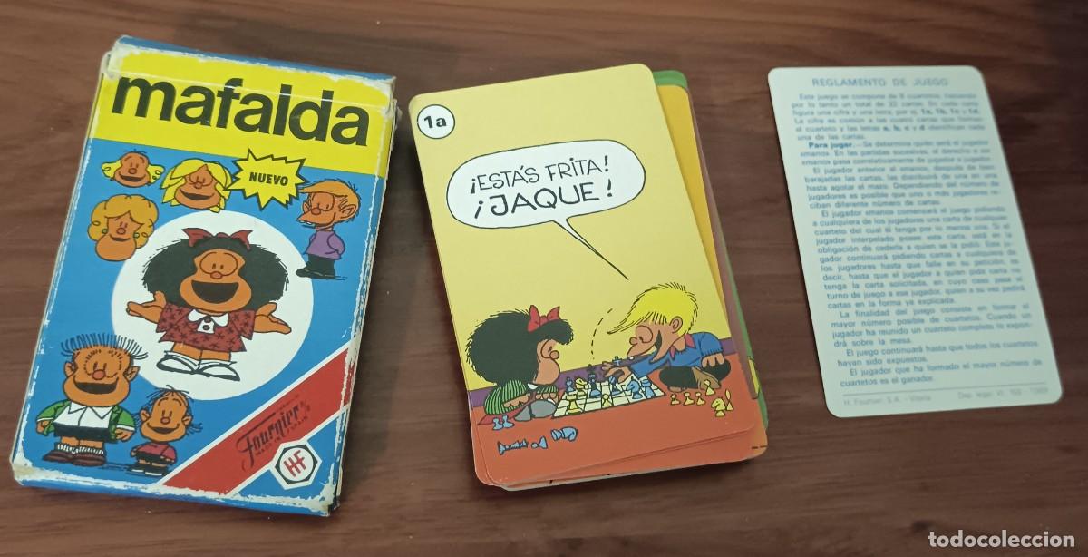 Barajas de cartas: BARAJA COMPLETA MAFALDA H. FOURNIER A&Ntilde;O 1989 CON REGLAMENTO