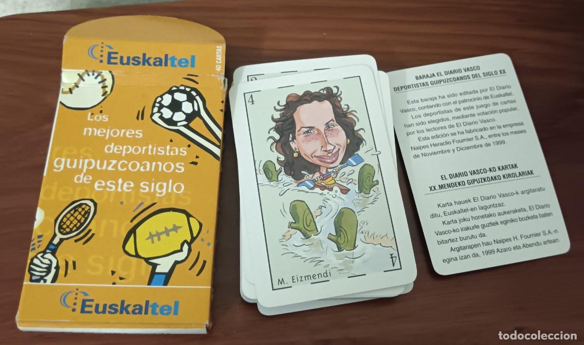 Barajas de cartas: BARAJA INCOMPLETA EL DIARIO VASCO DEPORTISTAS GUIPUZCOANOS DEL SIGLO XX A&Ntilde;O 1999 CON REGLAMENTO