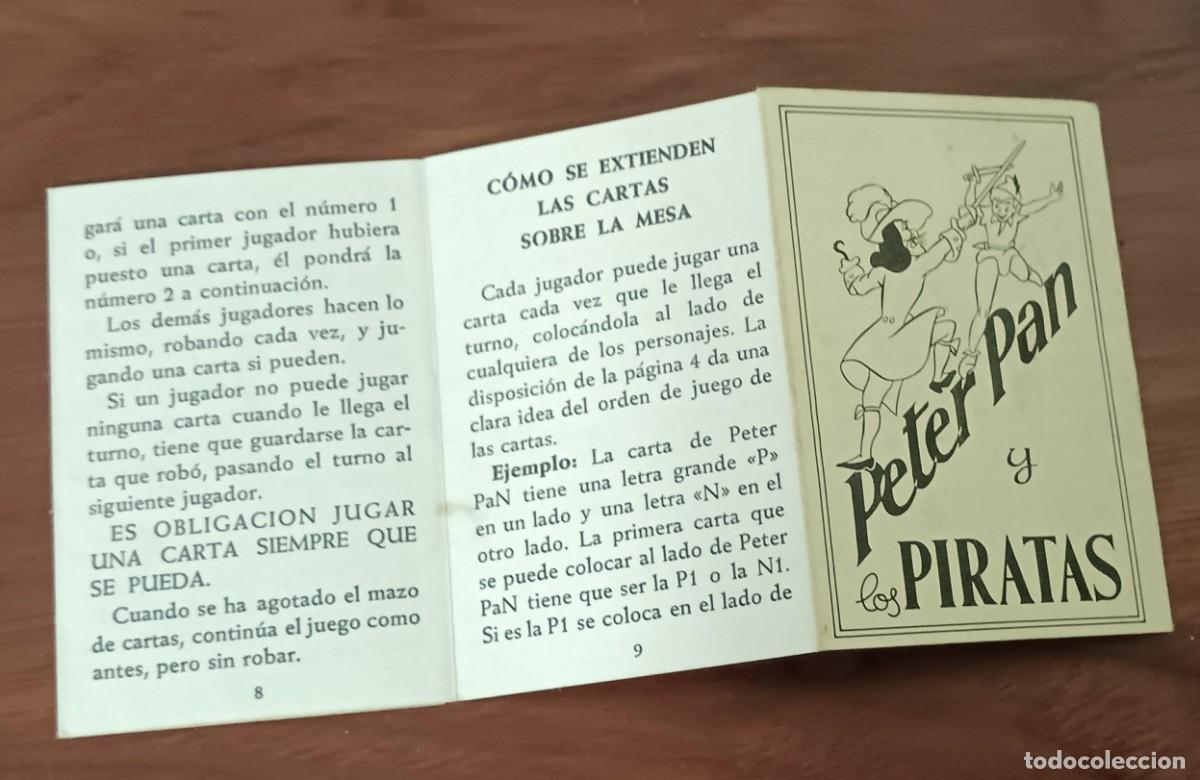 Barajas de cartas: REGLAMENTO BARAJA PETER PAN Y LOS PIRATAS H. FOURNIER A&Ntilde;O 1962