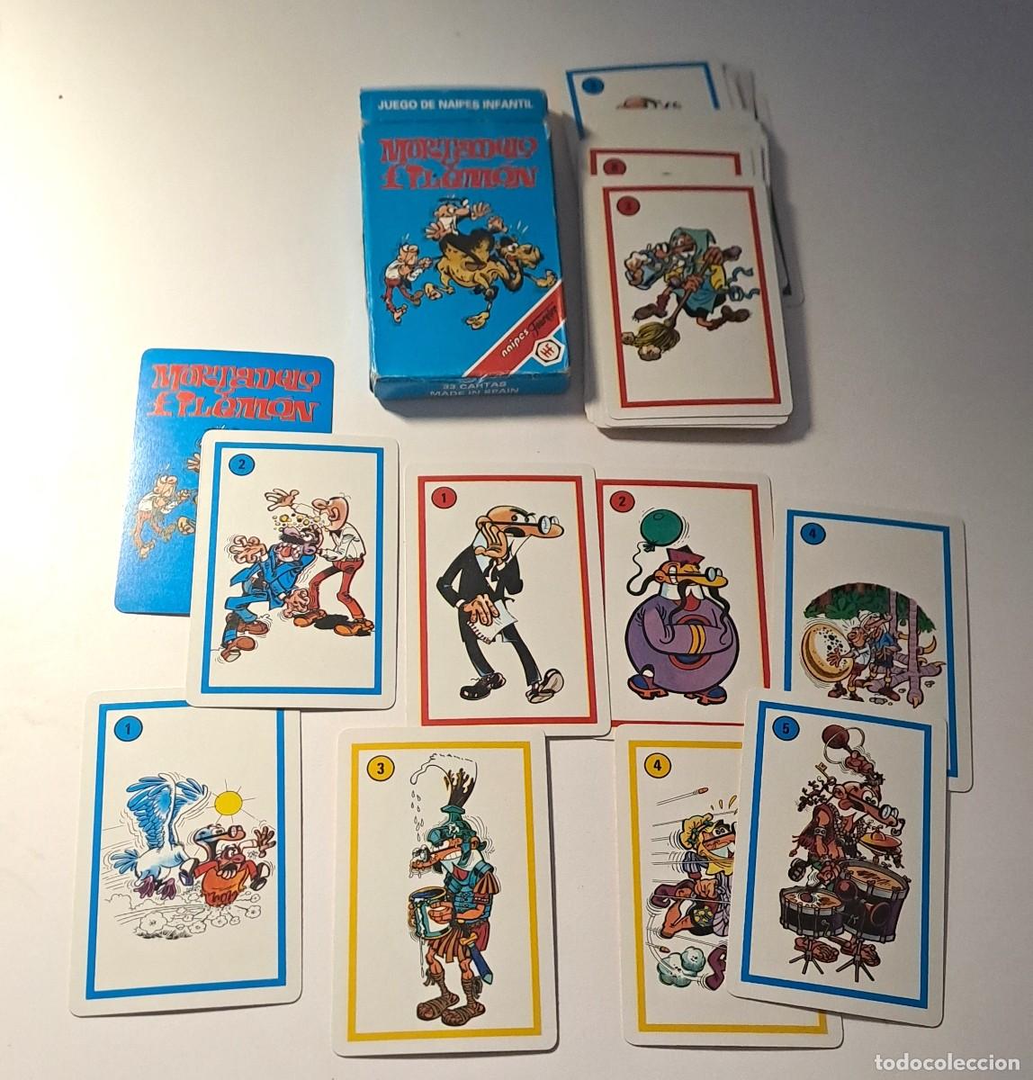Barajas de cartas: BARAJA JUEGO DE NAIPES INFANTIL MORTADELO Y FILEMON. FOURNIER - NO JUGADO