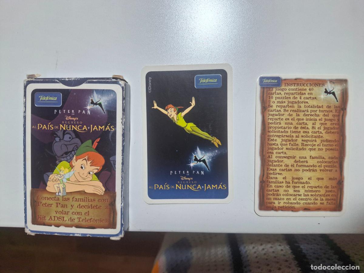 Barajas de cartas: baraja de cartas peter pan telefonica - Foto 2