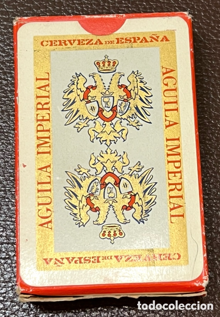 Barajas de cartas: Baraja Poker. AGUILA IMPERIAL. Cerveza de Espa&ntilde;a. Fournier. A&ntilde;os 80.