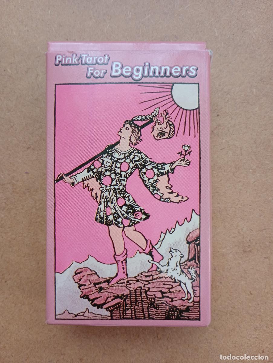 Barajas de cartas: Pink Tarot For Beginners, Baraja de Tarot Completa, 78 Cartas, Rosa Suave, Estilo Waite, 6 x 11 cm
