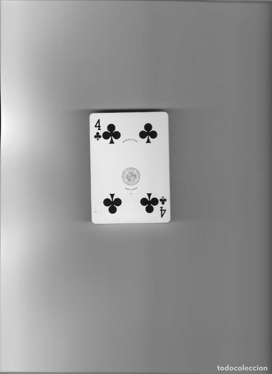 Barajas de cartas: BARAJA CARTAS. FOURNIER VITORIA. PLASTIC COATED. 742. CON TIMBRE SOBRE NAIPES