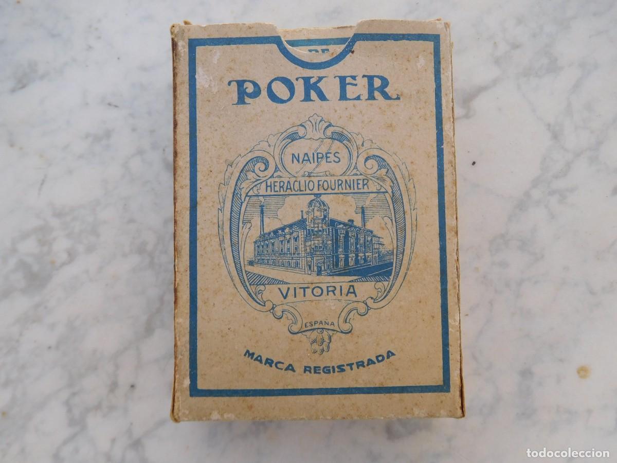 Barajas de cartas: Baraja antigua de poker Heraclio Fournier N&ordm; 18