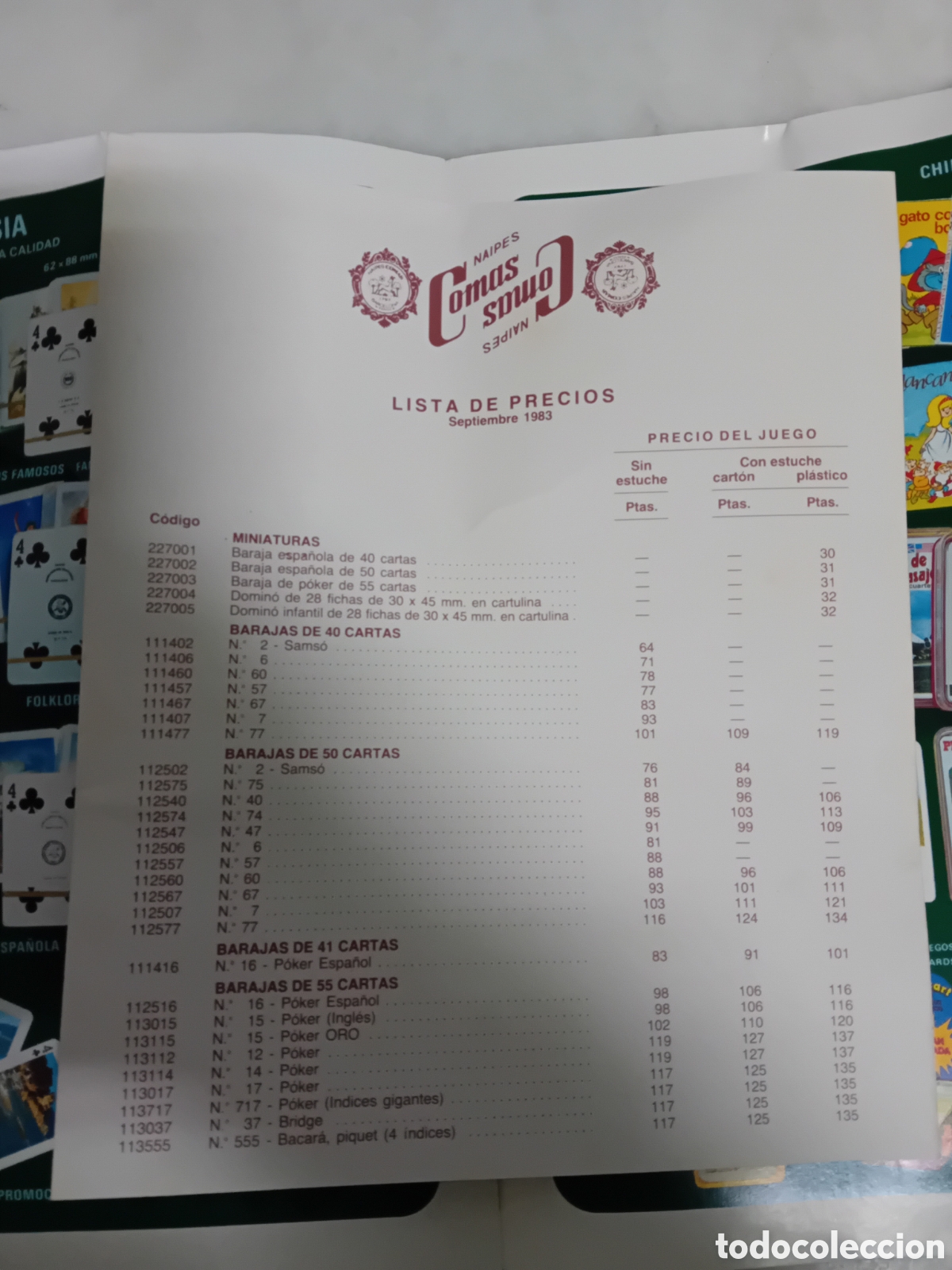 Barajas de cartas: Catalogo naipes COMAS a&ntilde;o1983 - Foto 6