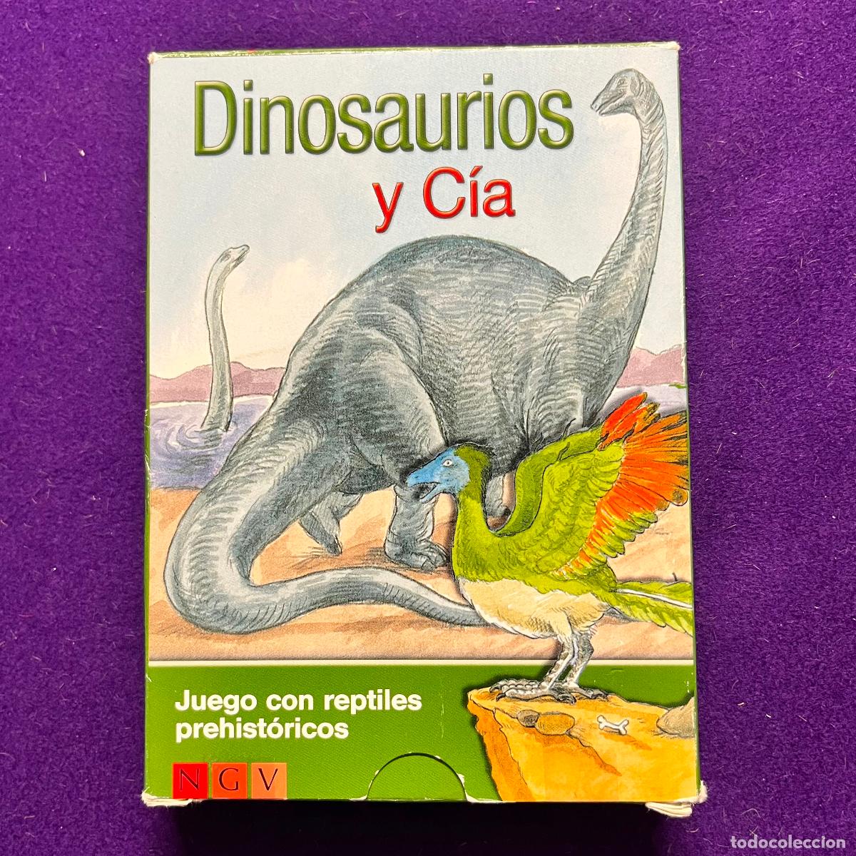 Barajas de cartas: DINOSAURIOS Y CIA. JUEGO CON REPTILES PREHISTORICOS. 48 CARTAS.