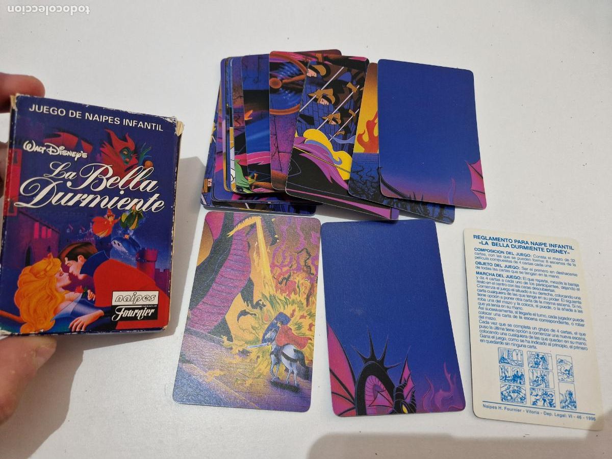 Barajas de cartas: juego heraclio fournier walt disney baraja infantil naipes la bella durmiente 1996 juguete egb compl