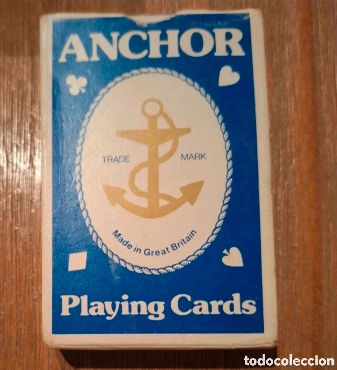 Jeux de cartes: Baraja Anchor N&aacute;utica Vintage &ndash; Made in Great Britain &ndash; Caja Azul Precio: 8 &euro;