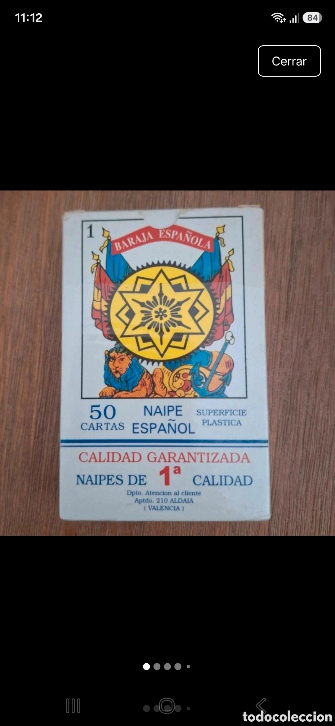 Barajas de cartas: Baraja,espa&ntilde;ola 50 cartas Creaciones Coscollar, Valencia, con reverso tematica taurina