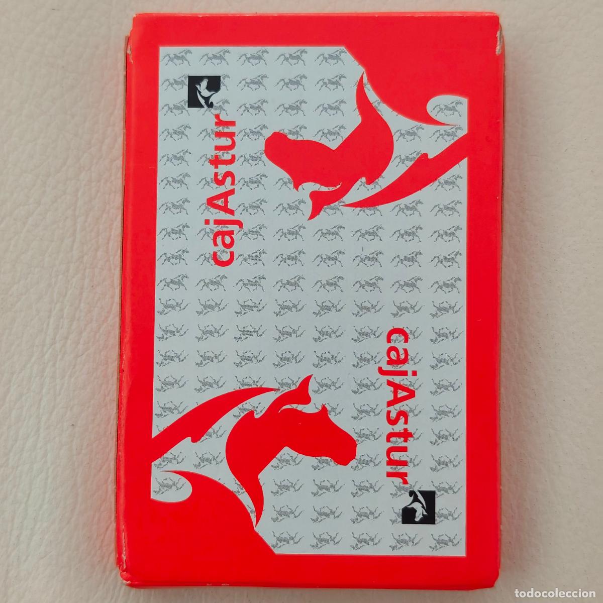 Barajas de cartas: BARAJA PUBLICIDAD CajAstur LOGO ASTURCON ROJO