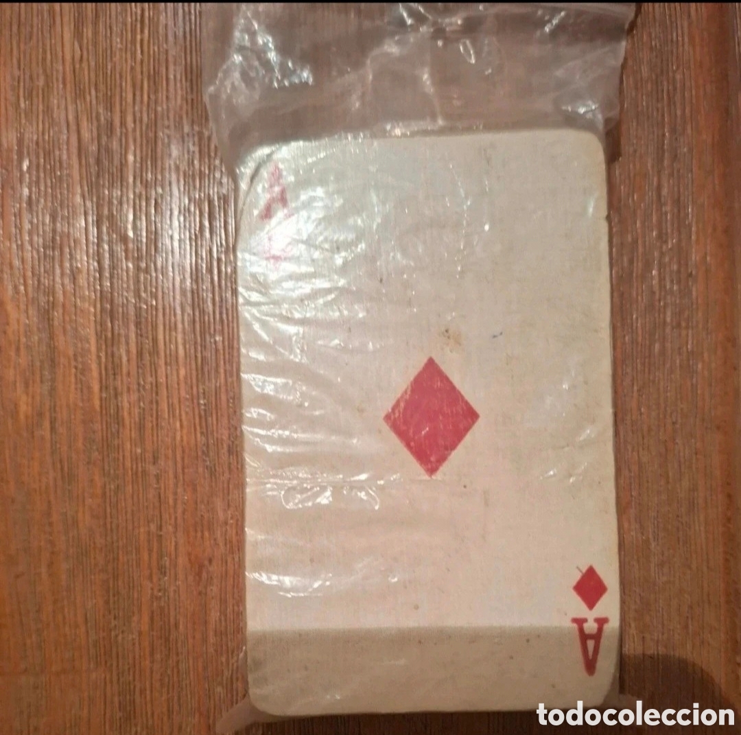 Barajas de cartas: Antigua baraja poker John Waddington Ltd (Leeds & London) escena caza con sabuesos