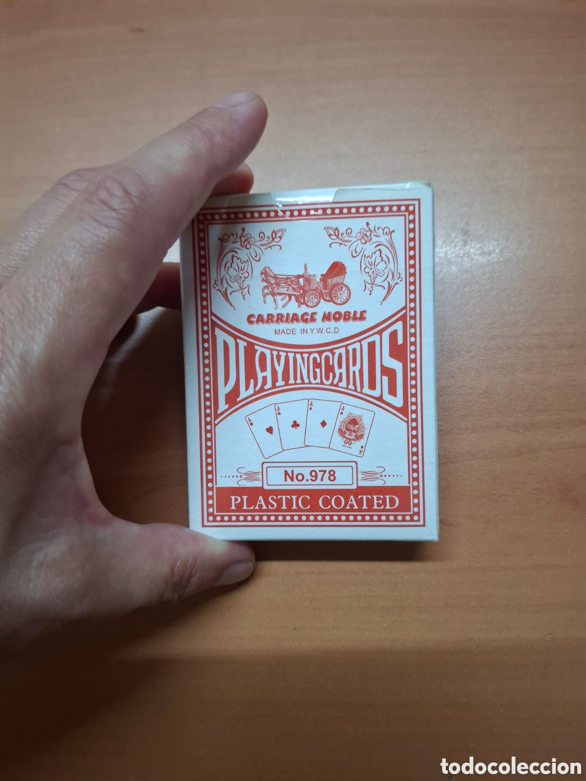 Mazzi di carte: Baraja de cartas de poker Carriage Noble numero 978, sin usar, con calendario