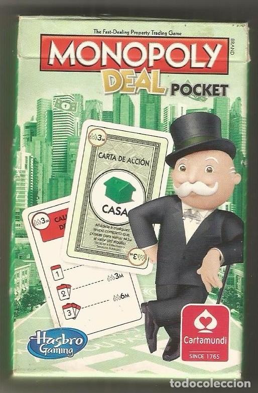 Barajas de cartas: BARAJA MONOPOLY - ESPA&Ntilde;OL - COMPLETA CON 52 NAIPES - HASBRO 2014