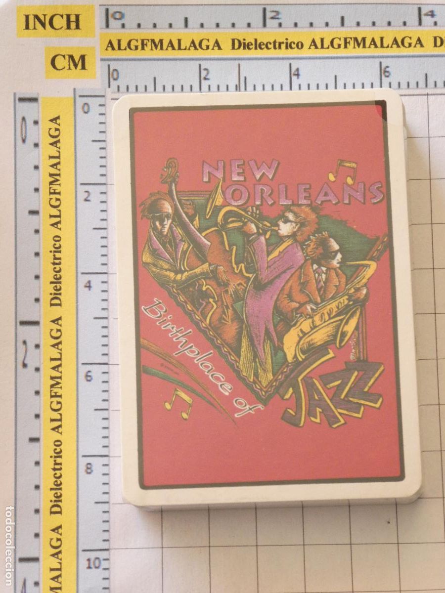 Barajas de cartas: BARAJA CARTAS P&Oacute;KER. NUEVA ORLEANS ESTADOS UNIDOS CUNA DEL JAZZ. PRECINTADA. 80GR