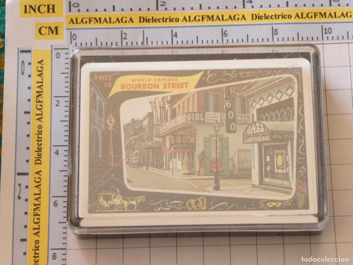 Barajas de cartas: BARAJA CARTAS P&Oacute;KER. NUEVA ORLEANS ESTADOS UNIDOS CUNA DEL JAZZ BOURBON ST. PRECINTADA. 100GR