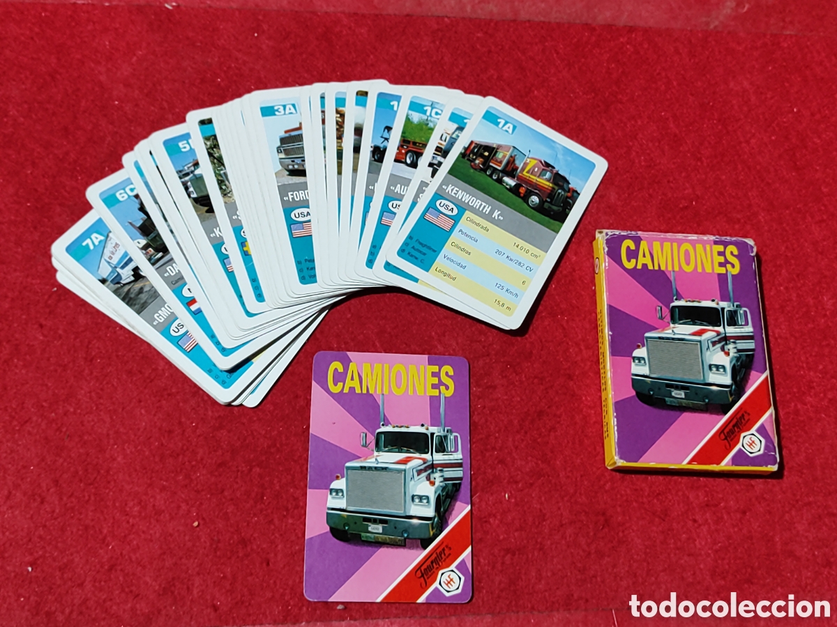 Barajas de cartas: Baraja camiones Fournier completa