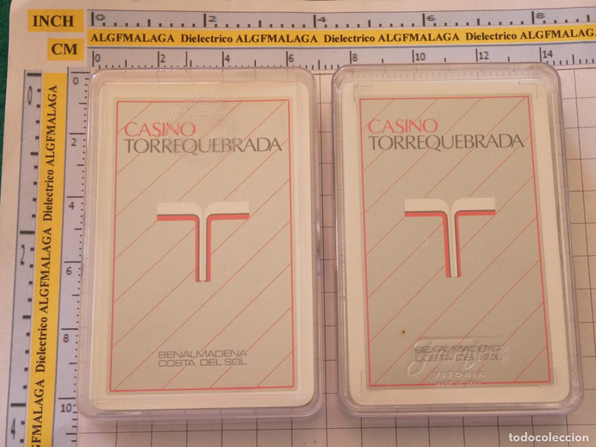 Playing Cards: 2 BARAJAS DE CARTAS ESPA&Ntilde;OLAS. FOURNIER. CASINO TORREQUEBRADA BENALM&Aacute;DENA M&Aacute;LAGA. 220GR